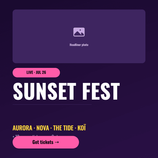 Festival Lineup