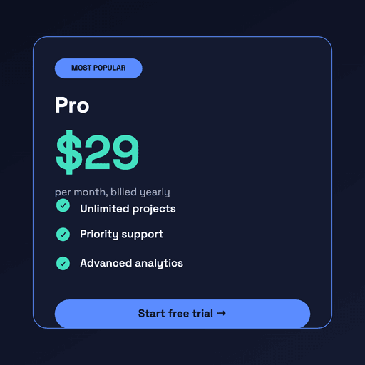 Pricing Plan
