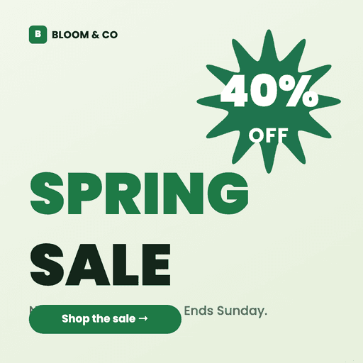 Spring Sale