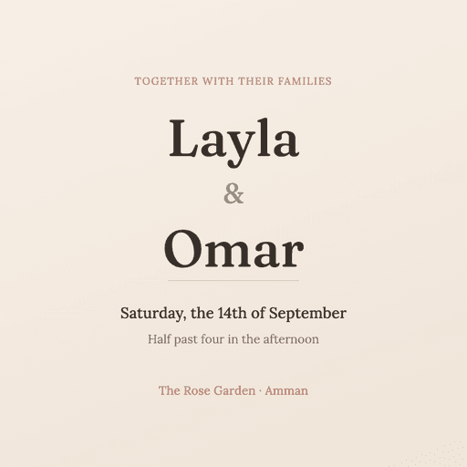 Wedding Invitation