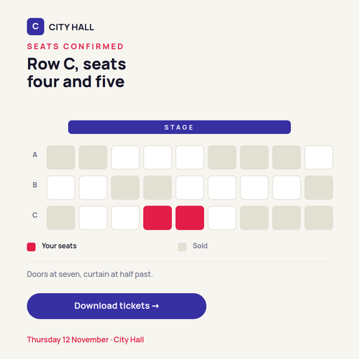 Seat Rows