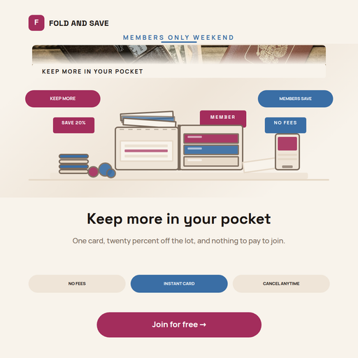 Wallet Fold