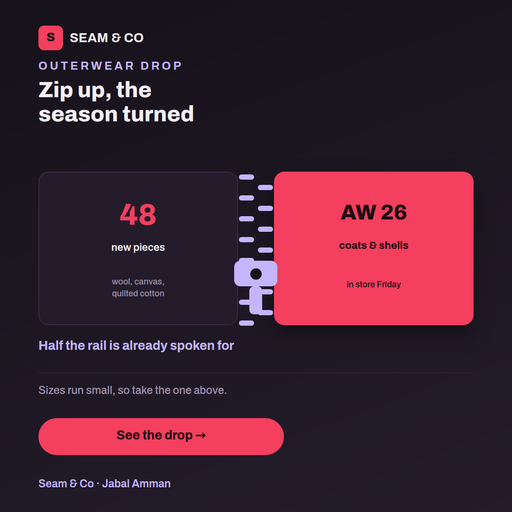 Zipper Split